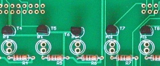 lights PCB (left side) - T6 mounting