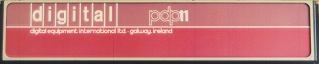 PDP11 cabinet header