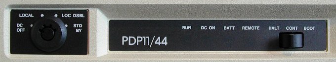 PDP-11/44 console detail
