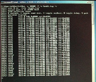 TU58 emulation screen output