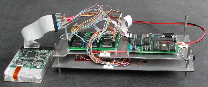 pdp8/e console and IDE disk wiring from the I/O Board