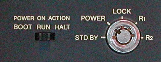 PDP-11/60 system console switches