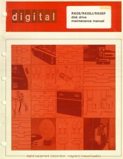 RK05 disk drive maintenance manual