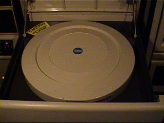 RL02 disk drive - ready to close