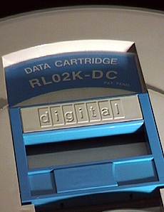 RL02 disk cartridge handle