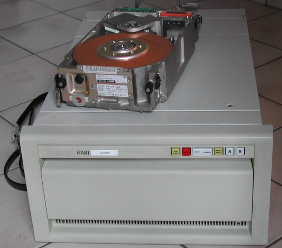 RA81 and Fujitsu M2322K disk drives