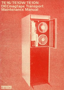 TE16 maintenance manual