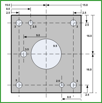 COMM1 - COMM2 PUSH TONE rotary switch