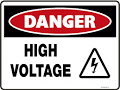 High Voltage sign